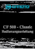 Bedienungsanleitung Handbuch CFMOTO 500-Classic DEA
